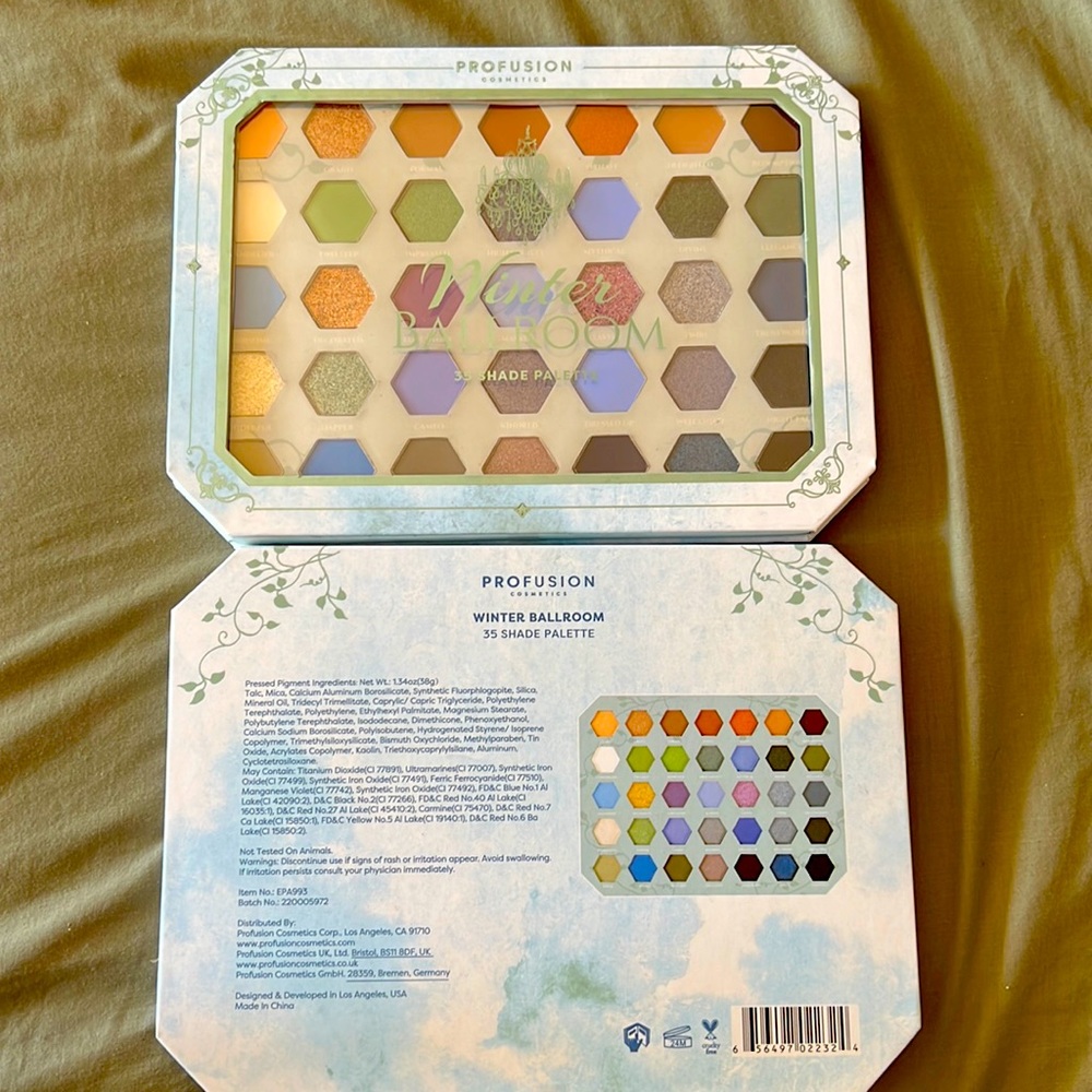 Lot of 1 Profusion Cosmetics Winter Ballroom 35 Shade Palette sealed Brand New